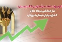 تداوم روند مثبت درآمدزایی بانک پارسیان؛ تراز عملیاتی مرداد ماه از4 هزار میلیارد تومان عبورکرد
