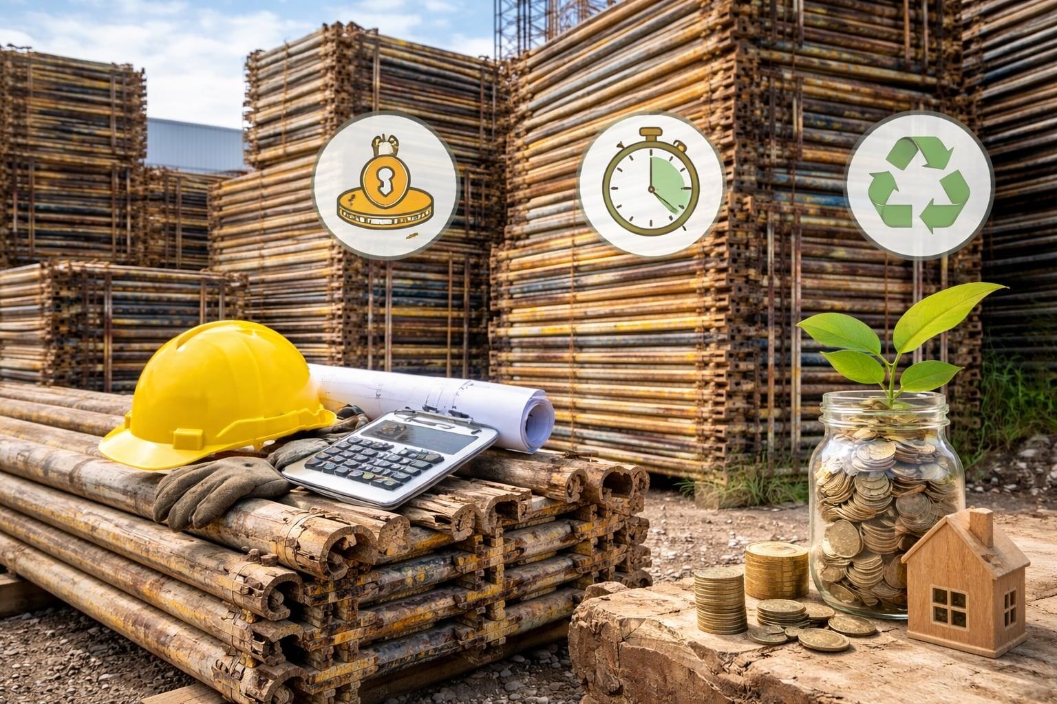خرید داربست دست دوم ؛ بررسی کامل مزایا، معایب و نکات مهم پیش از تصمیم‌گیری 