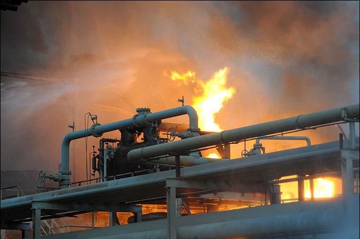 33 مصدوم حاصل آتشسوزی پتروشیمی بوعلی سینا