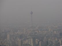 کیفیت هوای اغلب مناطق تهران در وضعیت ناسالم قرار گرفت