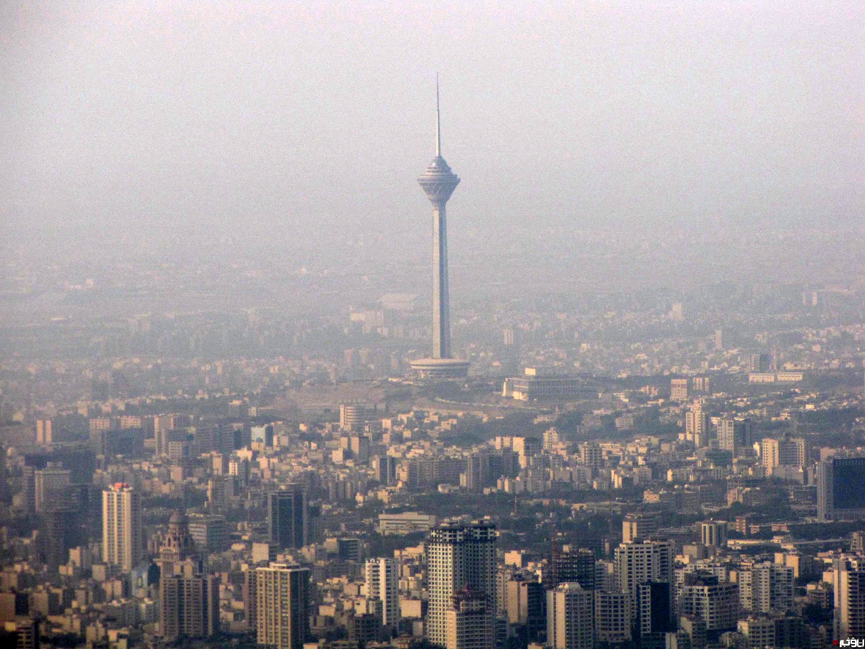 کیفیت هوای اغلب مناطق تهران در وضعیت ناسالم قرار گرفت