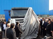 افتتاح طرح تولید کامیون با حضور رئیس جمهور