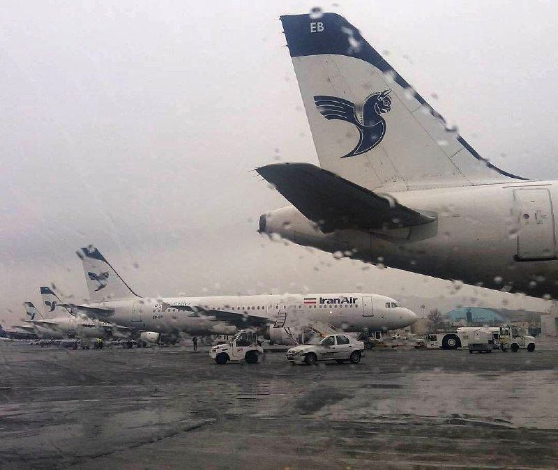 بارش شدید باران، برخی پروازهای امروز مهرآباد را لغو کرد