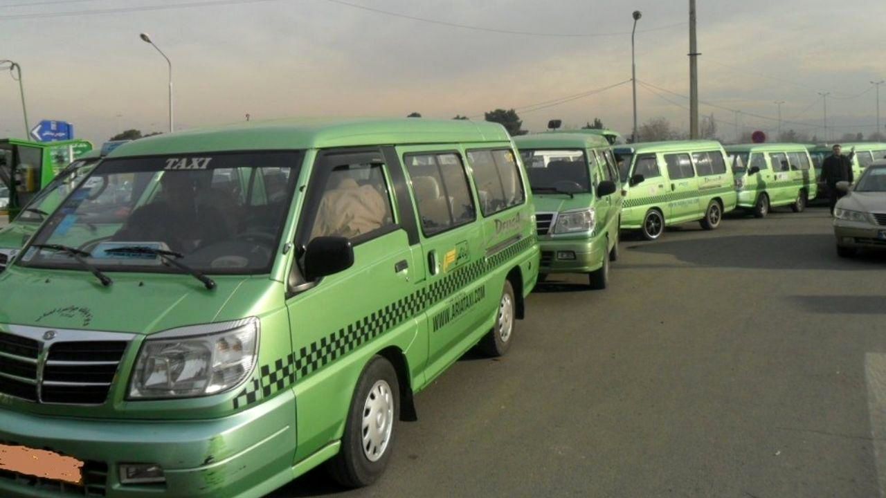 تاکسی‌های ون دست از کار کشیدند
