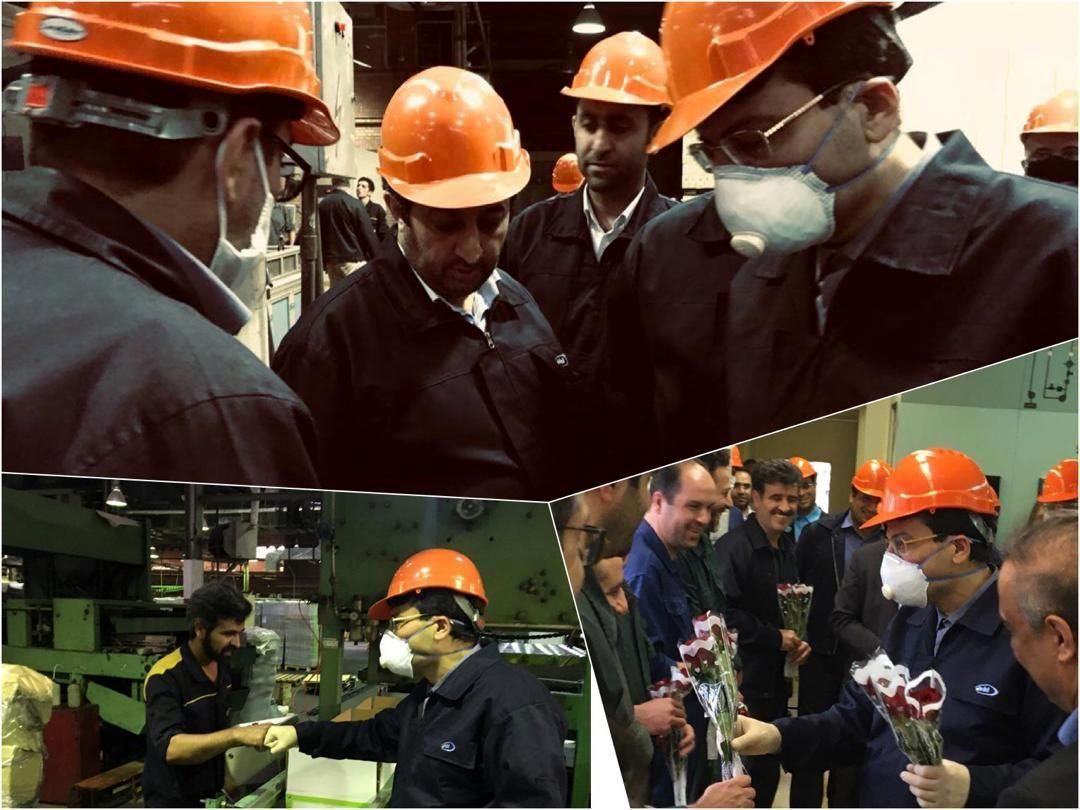 دیدار مدیرعامل شستا با کارگران پالایشگاه روغنسازی ایرانول