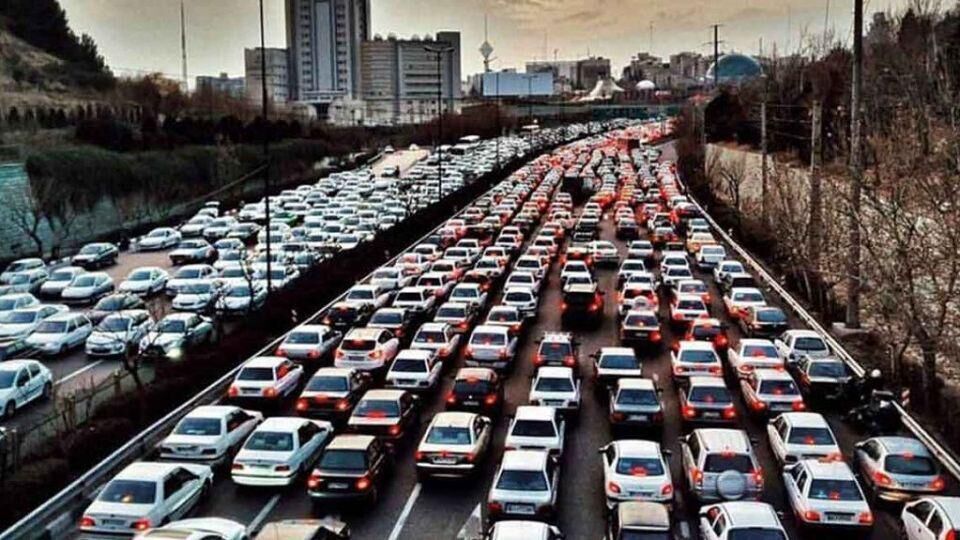 تغییر الگوی ترافیک تهران بعد از تعطیلی صنوف در ساعت ۱۸
