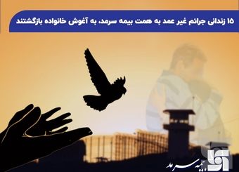 ۱۵ زندانی جرائم غیر عمد به همت بیمه سرمد، به آغوش خانواده بازگشتند