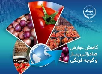 کاهش عوارض صادراتی پیاز و گوجه فرنگی زراعی