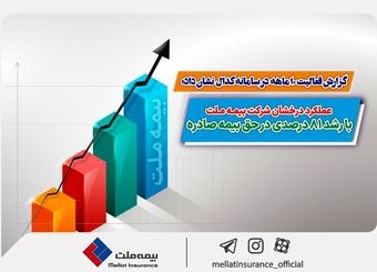 عملکرد درخشان شرکت بیمه ملت با رشد 81 درصدی در حق بیمه صادره