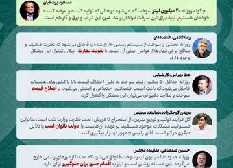 واکنش‌ها به ماجرای گم شدن 20 میلیون لیتر سوخت: