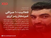 فعالیت۱۰۰ صرافی غیرمجاز رمز ارزی