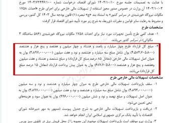 وام خارجی ۵ میلیارد یوانی وزارت نیرو
