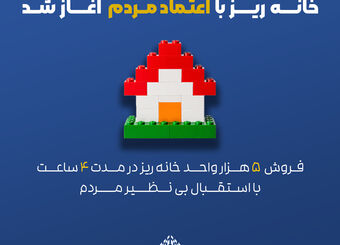 عرضه ۵ هزار واحد خانه‌ریز ظرف ۴ ساعت به پایان رسید